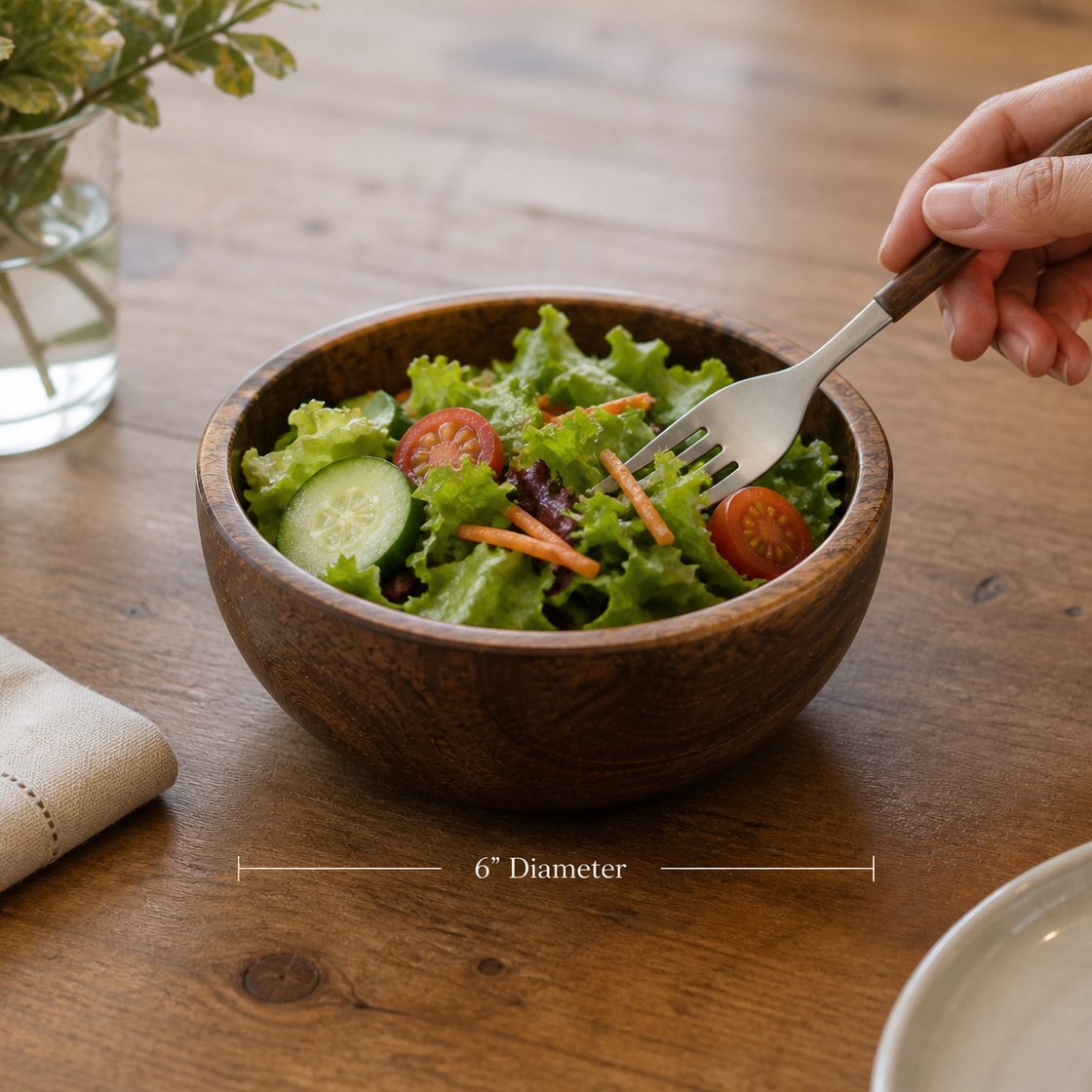 Mahogany Wooden Bowl