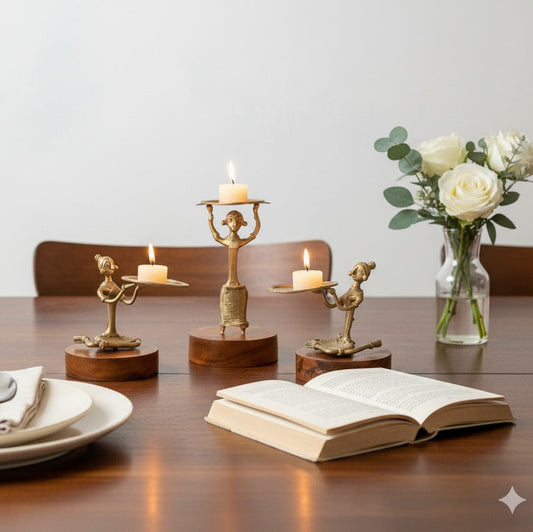 Dokra Figure Candle