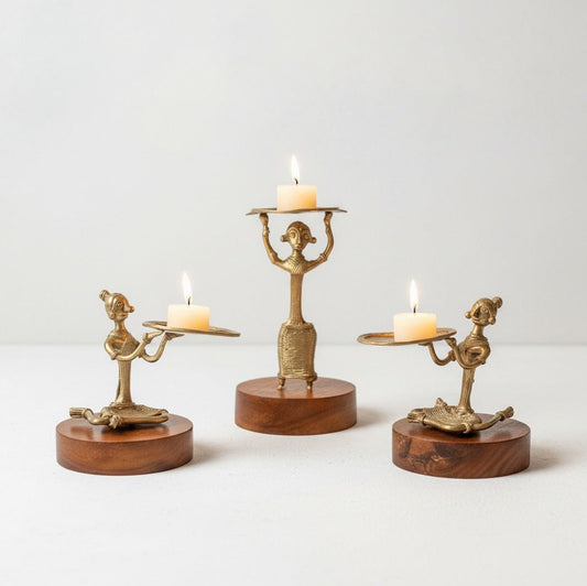 Dokra Figure Candle